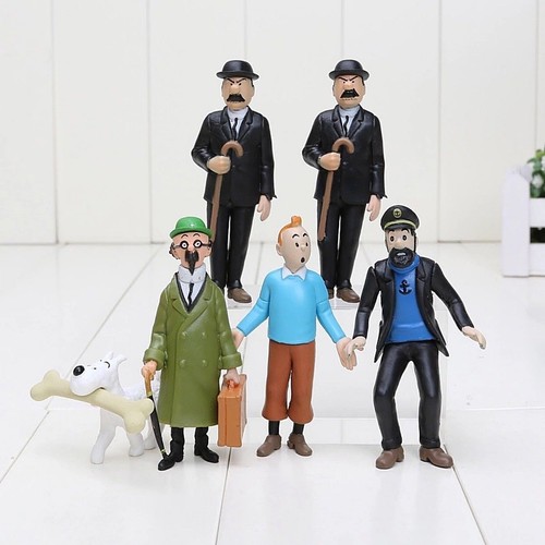 6pcs the adventures - of, tintin