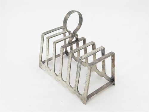 Antique silverplated six slice - antique,