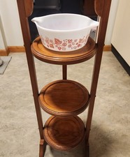 Vintage Folding 3 Tier Round