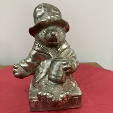 Vintage Paddington Bear Gift Metal Money Box Bank Collectible Decorative (K24)