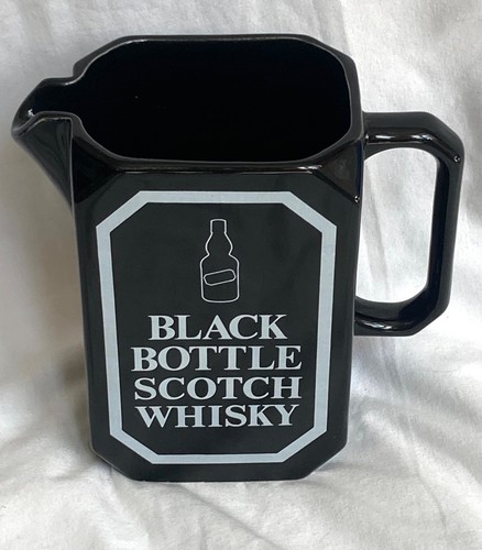 Vintage retro black bottle - black,