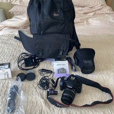 Canon 500D DSLR Camera Bundle - includes bag, 50mm & 18-55mm lenses. 