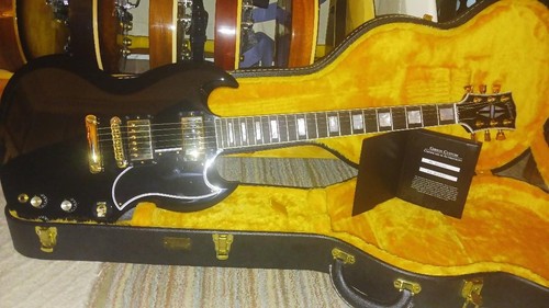 Gibson custom ebony - sg, w/