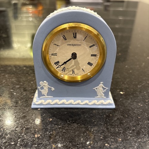 Wedgwood jasper blue clock - clock,