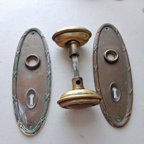Vintage brass door knob - vintage,