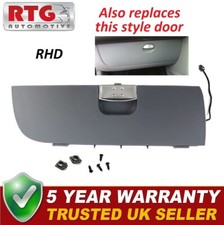 Grey glove box door cover - glove, lid