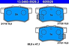 Disc Brake Pad Set ATE Fits