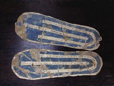 Pair of Egyptian Carthage sandals, late period, 700-300 BC.