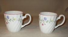 2 Mugs Summer Chintz Johnson Brothers Pastel Flowers Made in England