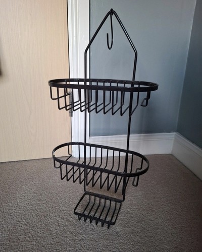 Black tier hanging shower - black, 3