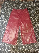 Red Burgundy Faux Leather