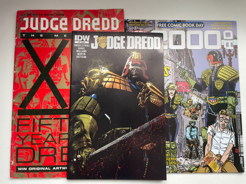 Judge dredd 2000ad megazine - judge,