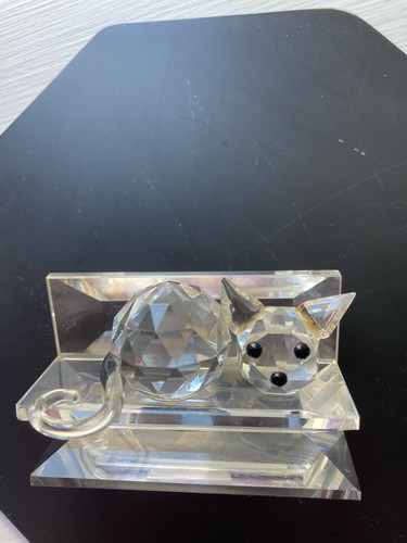 Crystal cat bench - crystal, on