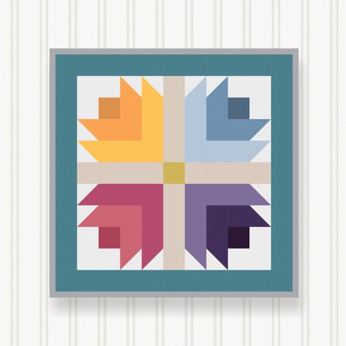 Barn quilt square - quilt, sizes
