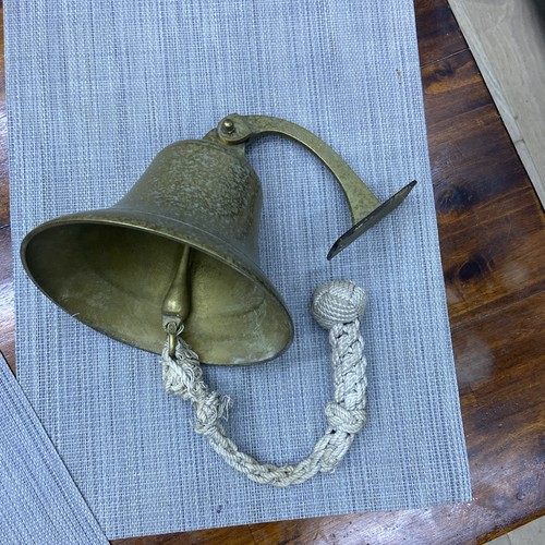 Vintage brass bell nautical - bell,
