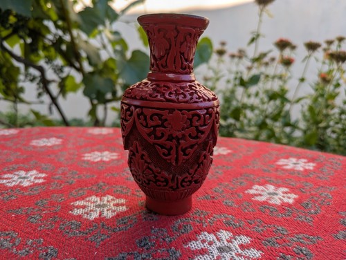Vintage chinese cinnabar - chinese, style