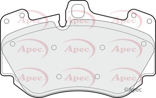 Apec front brake pad set - front,