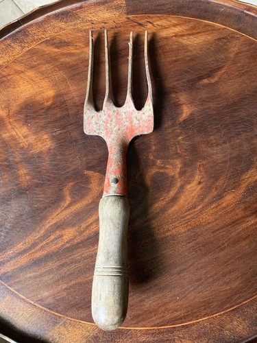 Antique handheld garden fork - antique,