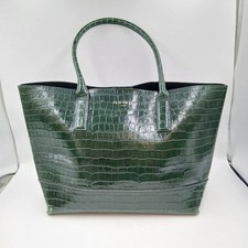 LK Bennett Lacey Dark Green Large Leather Handbag