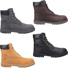 Mens Timberland Safety Boots Iconic Pro Leather Alloy Toe Cap Work Shoes