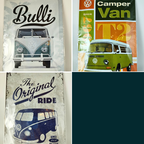 Retro metal sign bulli - sign, vw