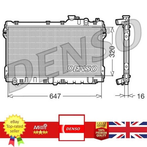 Engine cooling radiator for - engine,
