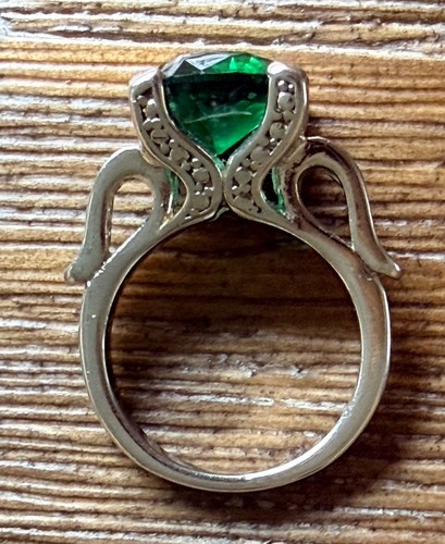 Vintage solitaire cut green - solitaire,
