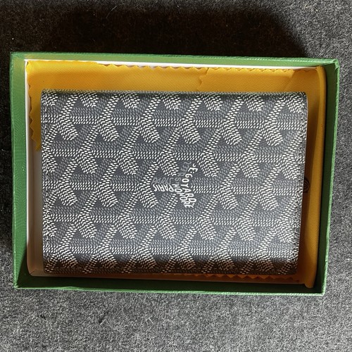 Goyard leather passport cover - leather,
