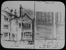 RALPH THORESBYS HOUSE KIRKGATE LEEDS NO1 C1900 PHOTO Magic Lantern Slide ENGLAND