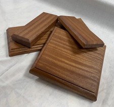 Solid Sapele Mahogany Display Bases and Plinths - for Trophies, Models,
