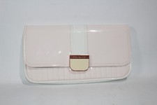 Ted Baker Clutch Bag White Soft-Pink Bulldog-Print Designer