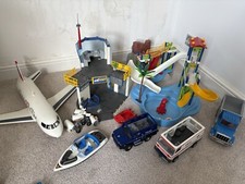 Huge Playmobil Bundle including rare vintage sets; airport & plane from 1997