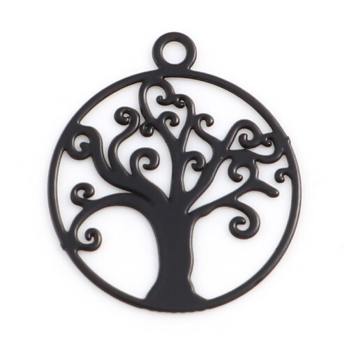 Tree life charms black - life,