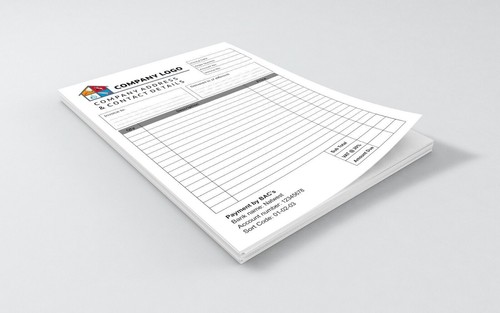 Invoice receipt pad book - /,