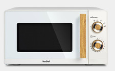 VonShef Fika Cream & Wood 20L Microwave