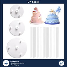 Durable 9 Pcs Plastic Cake