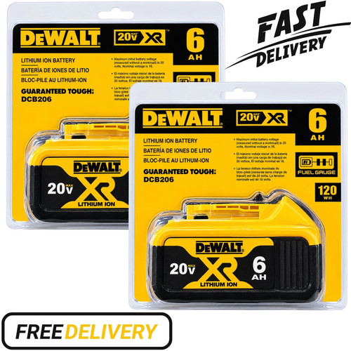 Dcb206 20v max - 2x, 6ah
