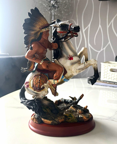 Hand painted resin native - resin,