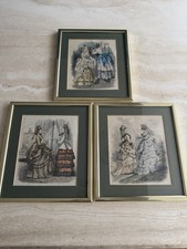 3 Framed Antique Victorian
