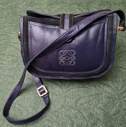 Loewe navy blue leather - loewe,