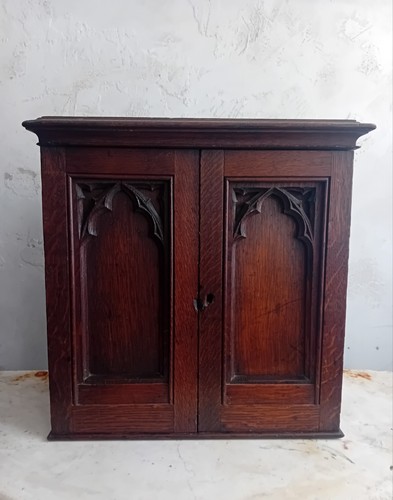 Antique oak gothic tracery - antique,