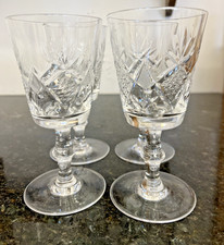 Cut Crystal Wine Glasses Set