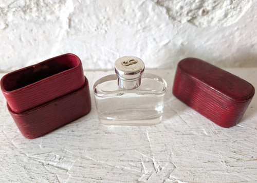 Art deco solid silver scent - art,