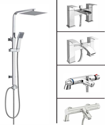 Bathroom square shower mixer - bathroom,
