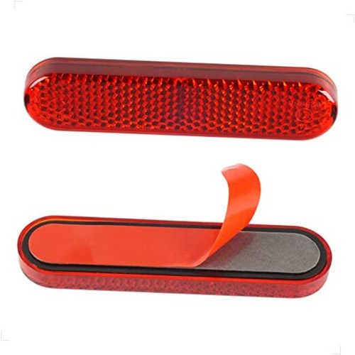 Red motorcycle reflectors - red,