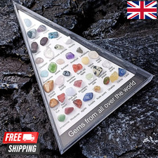 36Pcs Natural Gemstone Crystal Set Chakra Healing Quartz Crystals Decor Gift