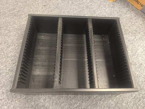 Vintage retro black ash - black, wooden