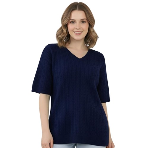 Ladies cable knit - cable, v