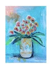 Aceo Painting By Kenna Vase Of