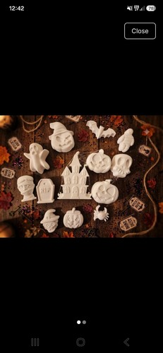 Plaster paris halloween - plaster,